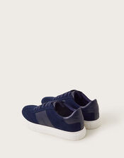 Faux Suede Sneakers, Blue (NAVY), large