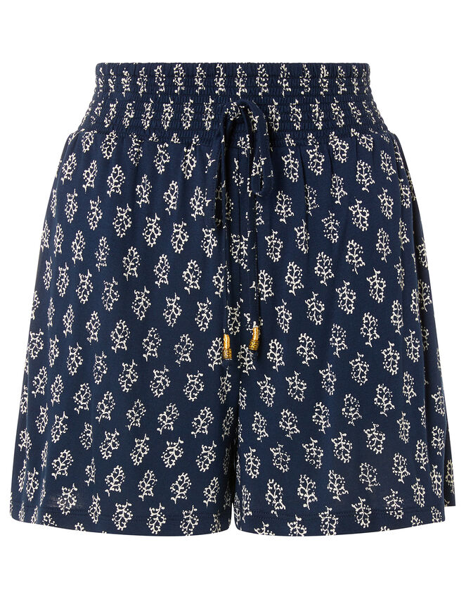 Printed Shorts Blue, Shorts