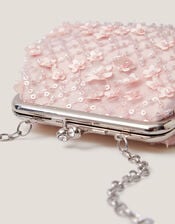 Taylor Beaded Clip Frame Bag, Pink (PALE PINK), large