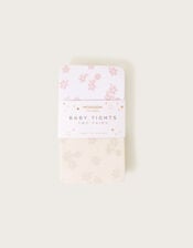 2-Pack Baby Floral Print Tights, Multi (MULTI), large