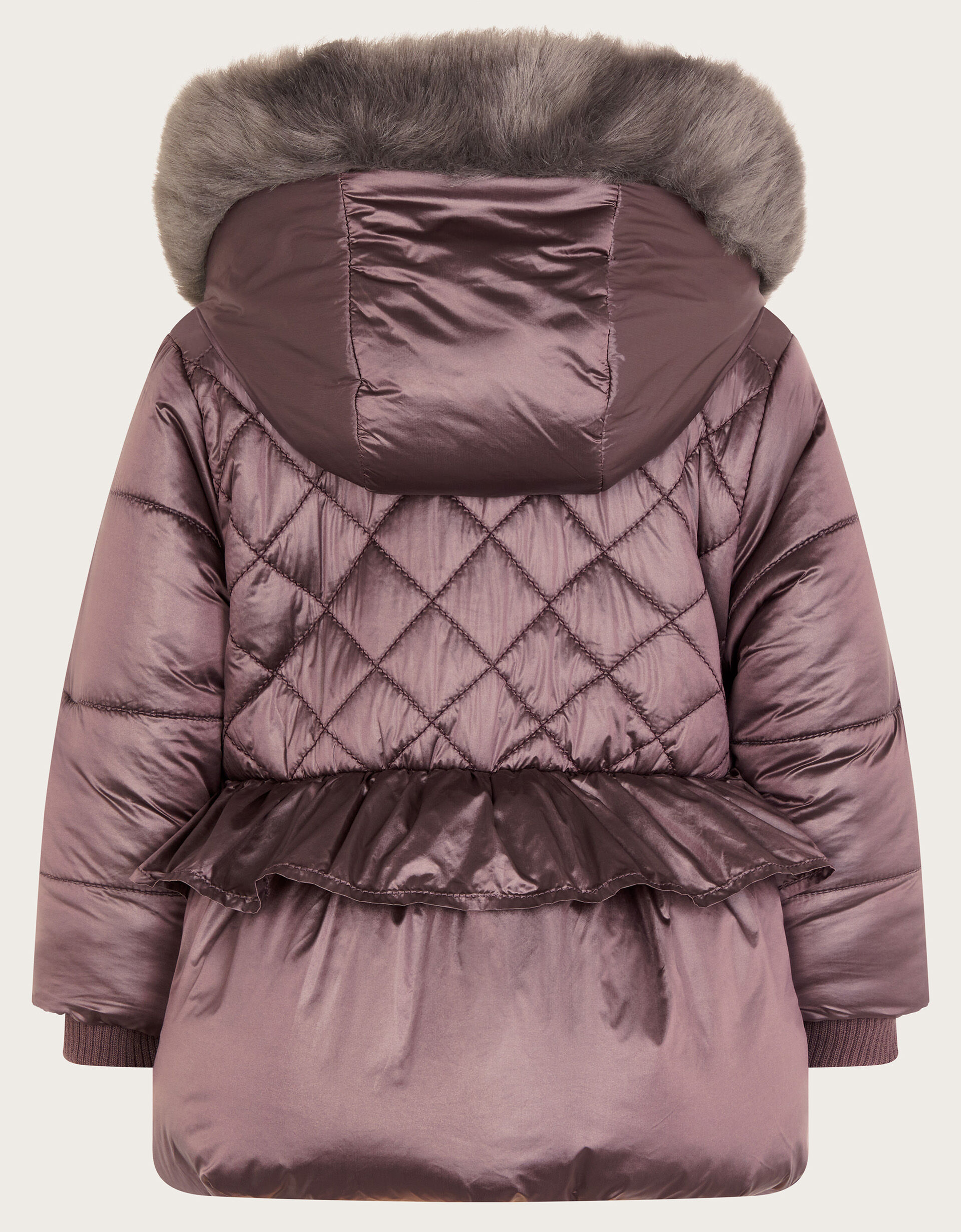 Baby Metallic Bow Padded Coat Metalics
