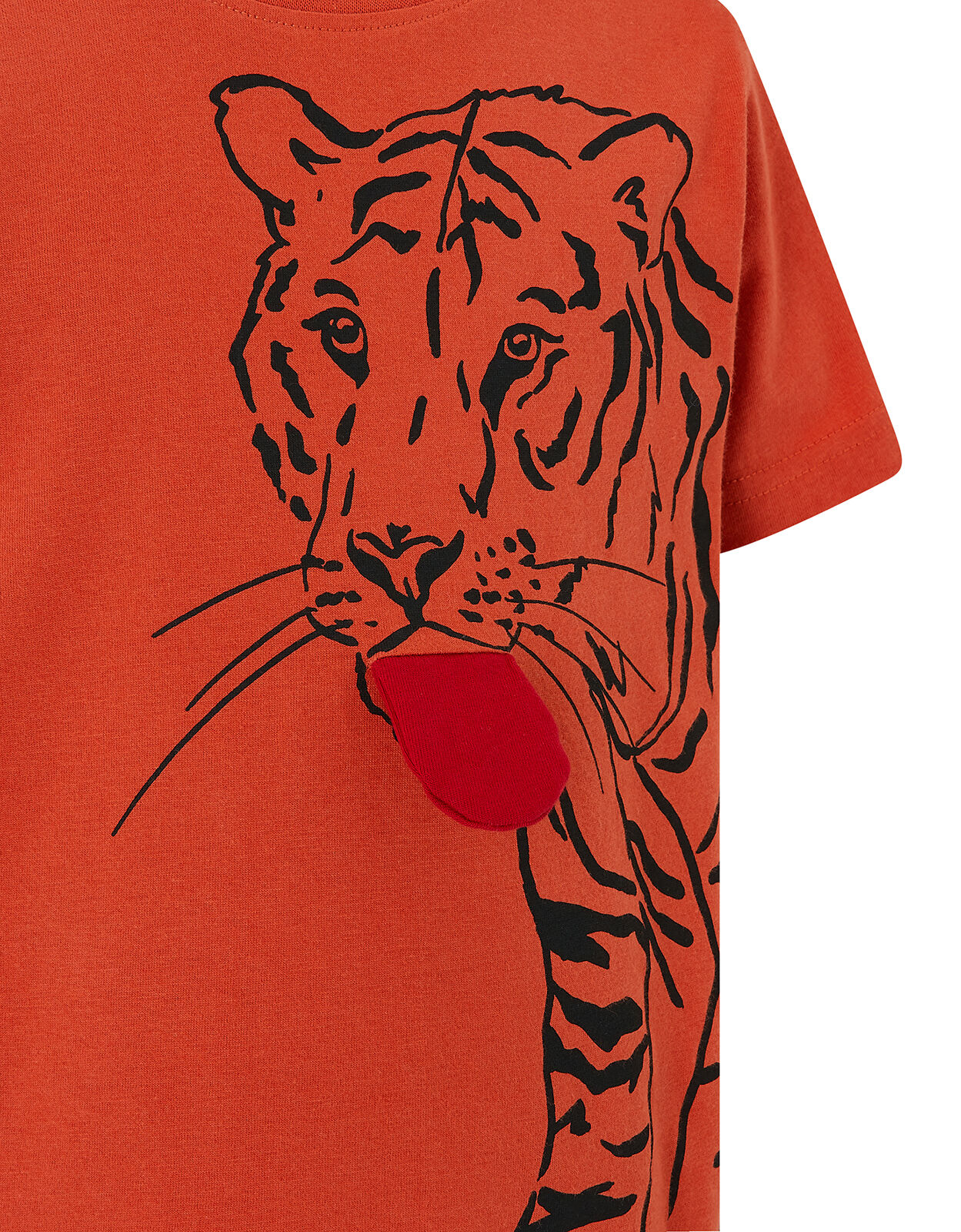 Terry Tiger T Shirt Orange