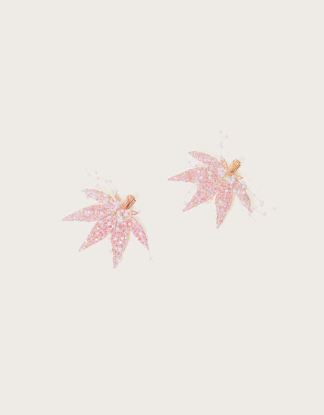Wispy Glitter Spray Hair Clips Set of Two, , large