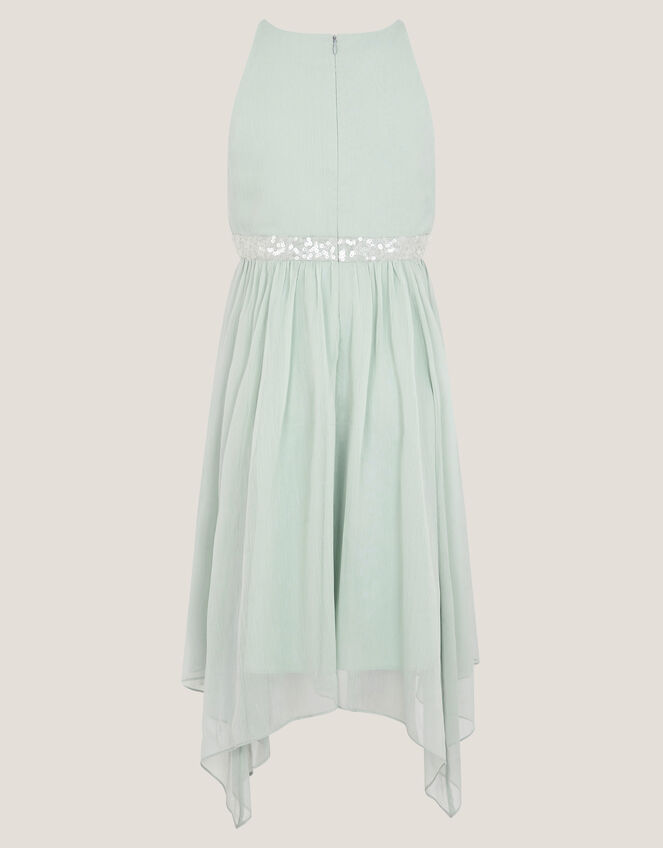 Idaho Halter Chiffon Prom Dress, Teal (DUCK EGG), large