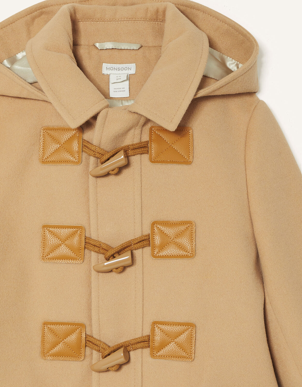 Hooded Duffle Coat Camel Boys Coats Jackets Monsoon Global
