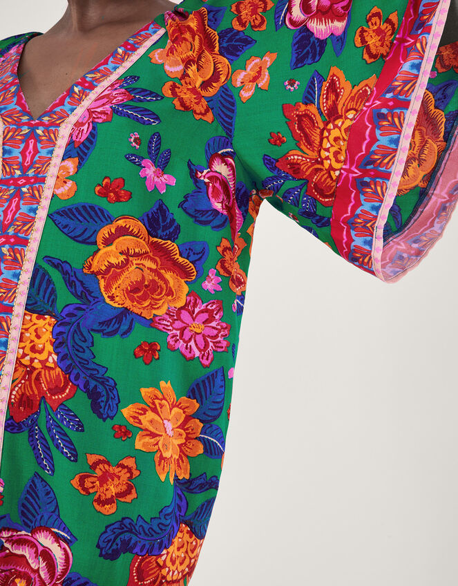 Floral Print Top, Orange (ORANGE), large