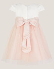 Baby Satin Bridesmaid Dress, Pink (PINK), large