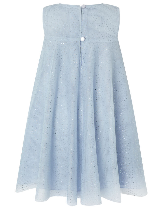 Baby Ella Sequin Shimmer Swing Dress, Blue (PALE BLUE), large