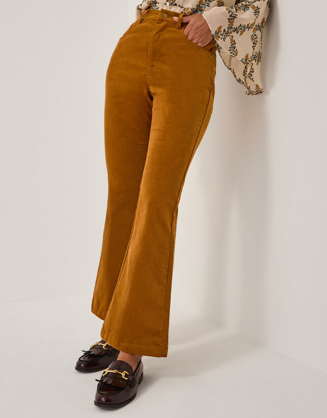 Cassidy Corduroy Flare Pants, Camel (CAMEL), large