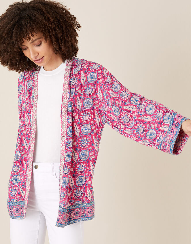 ARTISAN STUDIO Printed Kimono, Pink (PINK), large