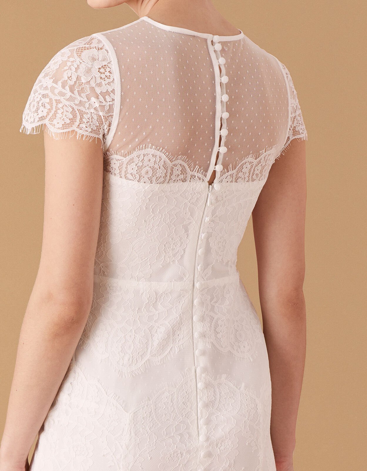 Rebecca Chantilly Lace Bridal Dress Ivory Wedding Dresses Monsoon Global