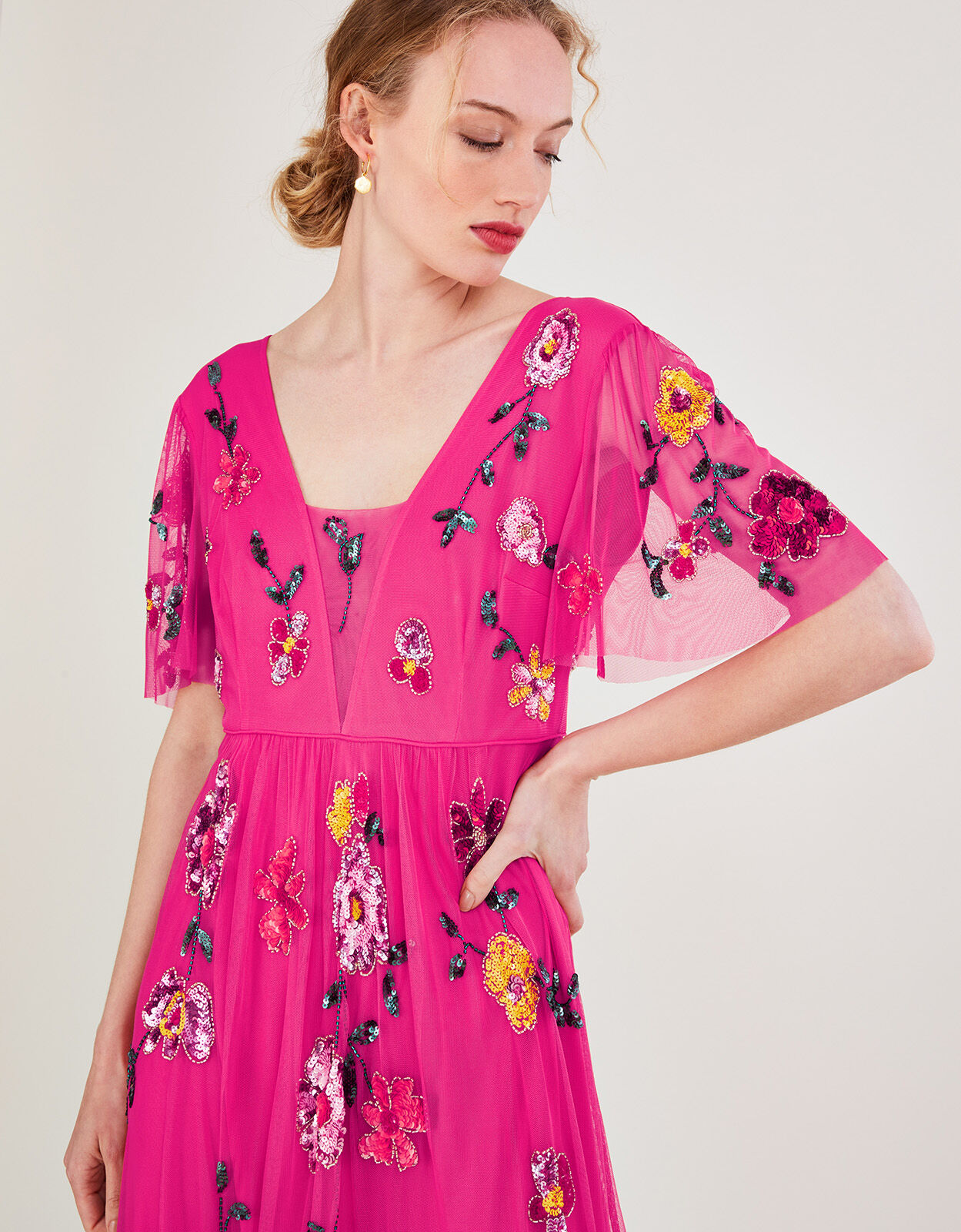 Lipsy faye embellished dress top