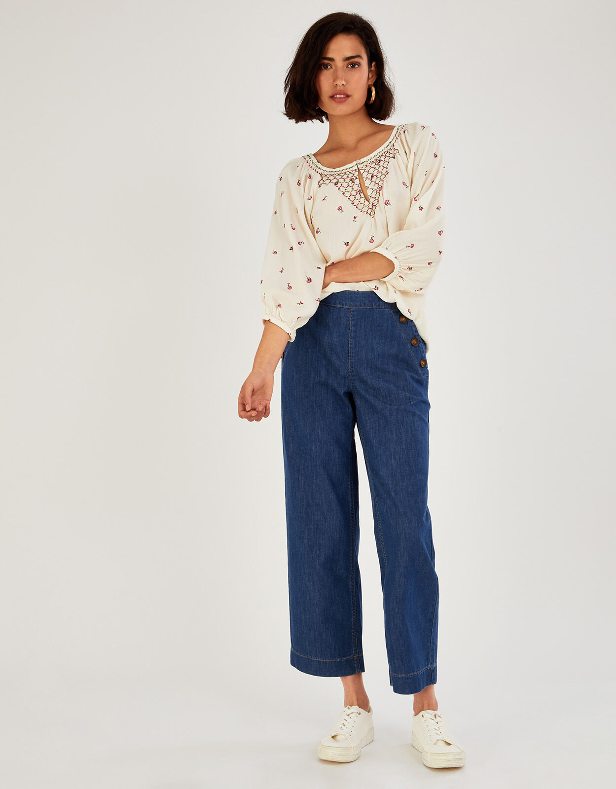 Monsoon cropped jeans clearance