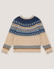 Fair Isle Jumper, Blue (BLUE), large