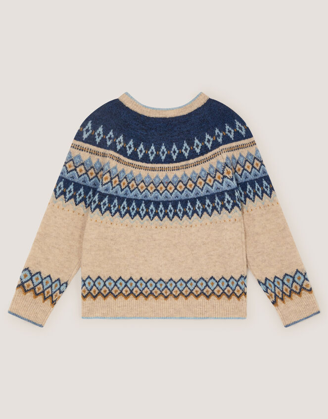 Fair Isle Jumper, Blue (BLUE), large