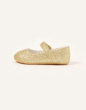 Glitter Walker Shoes, Gold (GOLD), large