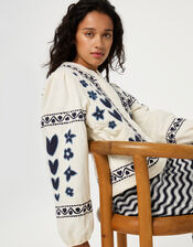 Fabienne Chapot Heart Quilted Jacket, White (WHITE), large
