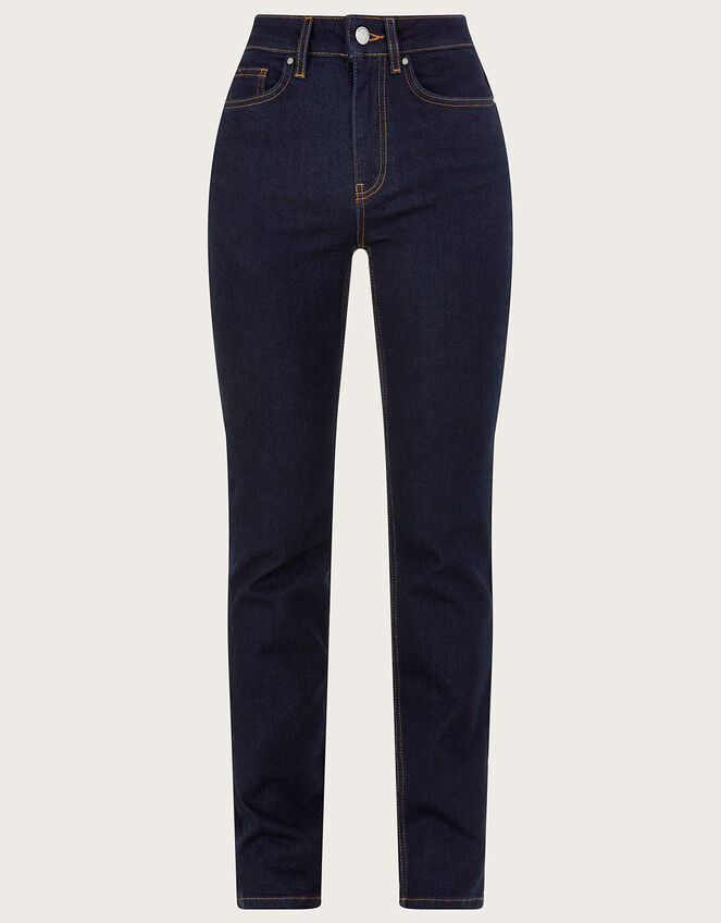 Bella Straight Denim Jeans, Blue (INDIGO), large