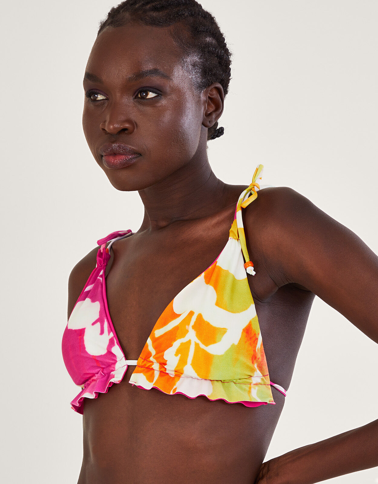 Frill top swimsuit outlet
