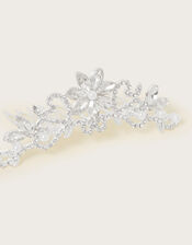 Embellished Flower Tiara, , large