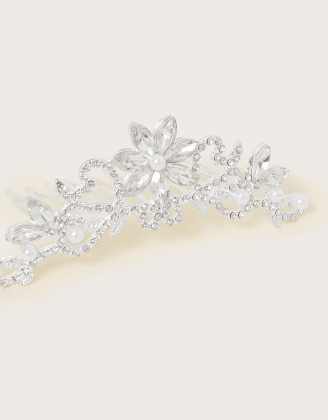 Embellished Flower Tiara, , large