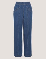 Harper Regular Wide Leg Jeans, Blue (DENIM BLUE), large