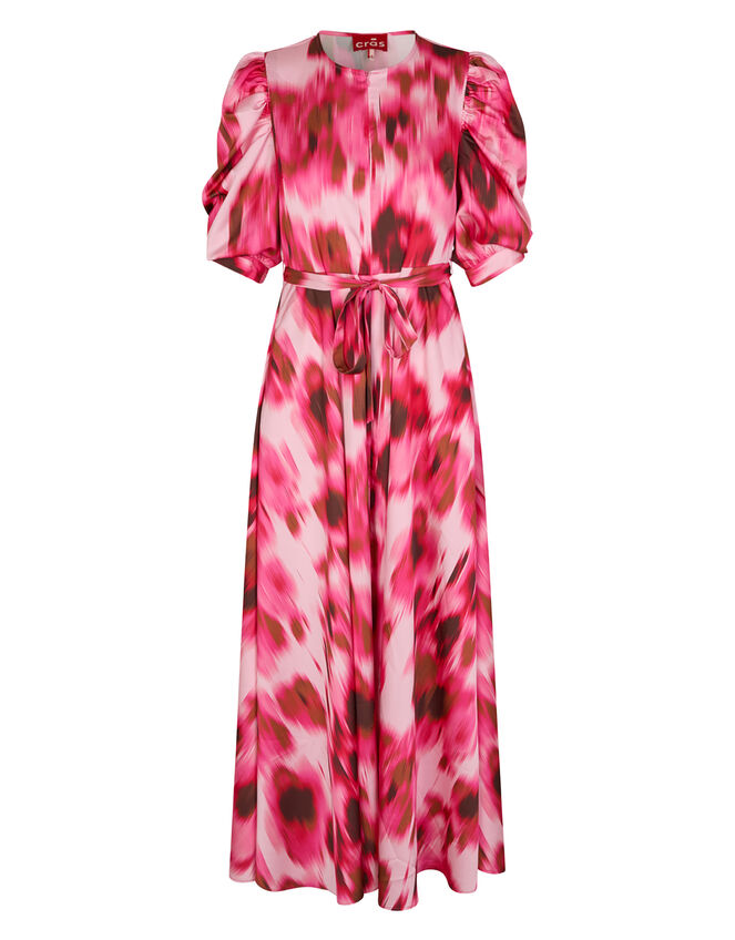 Crās Abstract Floral Maxi Dress, Pink (PINK), large