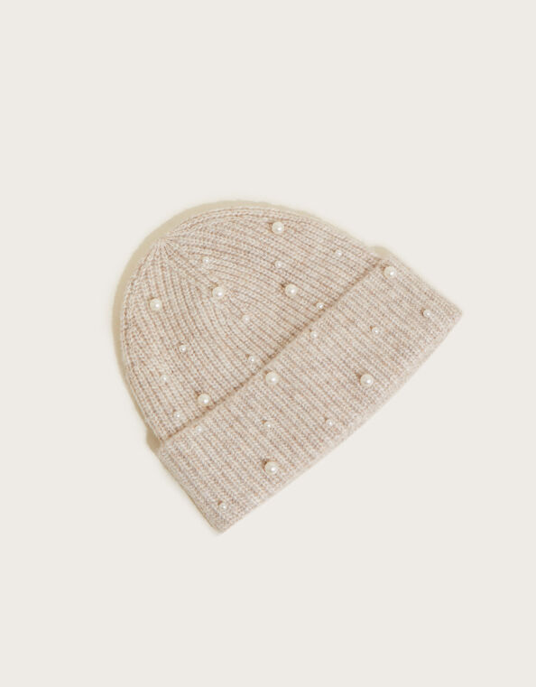 Pearl Beanie Hat with Recycled Polyester, , large