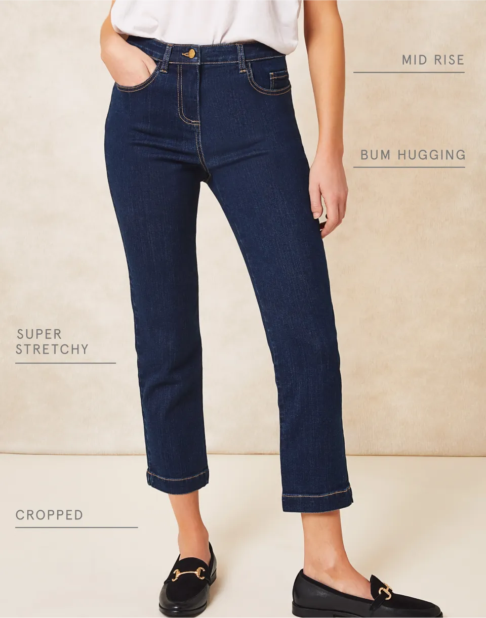 Safaia cropped slim jeans